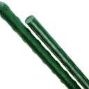 Frcctre 30 Pack 4 Ft Garden Stakes, 48 Inch Sturdy Green Plant Sticks, Plastic Coated Metal Tomato Stakes Support Plant Climbing Support for Tomatoes, Cucumber, Fences, Beans, Potted Plants