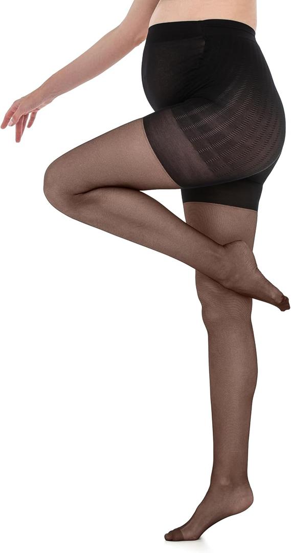 Veluk Sheer Tights For Women 40 Denier (Medium, Nero)