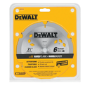 DEWALT DW3193 7-1/4-Inch 6 Tooth PCD Diamond Fiber Cement Saw Blade with 5/8-Inch and Diamond Knockout Arbor