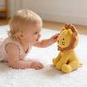 Lion Plush Corduroy Stuffed Animal for Baby, Toddler, Kids, Plushies Plush Doll Gifts for Boys Girls, Quality Material(Yellow) 11" (Yellow)