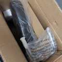 Black Square Swivel Stool with Wheel for Work SPA Shop Massage Height-Adjustable and Cost-Effective Rolling Stool Chair with Back