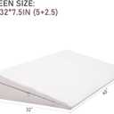SUNYRISY Adjustable Wide Size Bed Wedge Pillow, Wedge Mattress Topper with Washable Cover, Mattress Wedge Lifter, Inclined Mattress Elevator for Acid Reflux, Neck & Back Pain, Anti-snoring, Queen