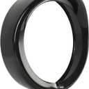 SUNPIE 7" Headlight Visor Trim Ring Motorcycle Headlamp Frenched Rings Decorate Accessories Compatible with Harley Trike Road King Touring Electra Glide Heritage(Gloss Black)