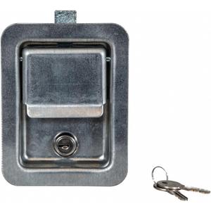 Buyers Products L3980 Single Point Rectangular Locking Slam Paddle Latch, Corrosion Resistant Stainless Steel W/ Installed Gasket, W/ 2 Keys, Truck Bed Tool Box Latch, Tack Box Latch (1 Count)