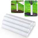 Corrugated Tree Guards, 7pcs Rigid PP Tree Trunk Protectors, Tree Bark Protector Sleeve Plant Guard Tube Wraps to Protect Bark, Tree Seedlings Tubes, Saplings Plants from Deer,Rodents, Mowers,Trimmers