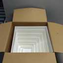 Geelin 8 Pack Acrylic Buffet Risers - 3 to 10 Inch Decorative Cube Boxes, Display Stands with Hollow Bottoms for Food Jewelry Table Display Supplies(White,Flat)