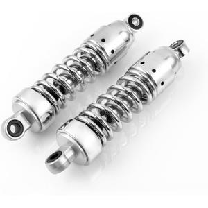 10.5 Chrome Pair Rear Shocks Absorber Suspension Compatible with Honda Rebel 250 CMX250 CMX 250 CA250 1986-2015 Classic Style