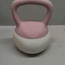 Soft Kettlebell 5LB/10LB/15LB/20LB/25LB, Kettlebells for Home Gym Strength Training, Anti-Slip Fitness Weights for Men Women (15LB Pink-White)