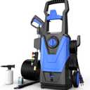 AgiiMan Electric Pressure Washer, 4800PSI Max 3.2GPM Power Washer Electric Powered with 20FT Hose, 4 Nozzles, Foam Cannon, High Pressure Cleaner Machine for Cars, Patios, Driveways, Fences, Navy