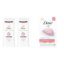 Dove Advanced Care Antiperspirant Deodorant Stick Twin Pack with Dove Beauty Bar Gentle Skin Cleanser Pink 6 Bars