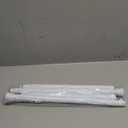 AIZESI Tension Curtain Rod for Windows 45 to 77 Inch, Adjustable Expandable Spring Curtain Rods No Drilling, Non Slip Curtain Rod for Bedroom Doorway Closet Door, White