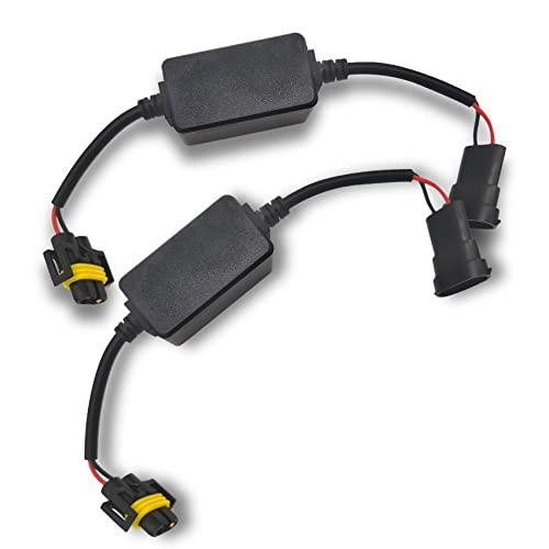 2PCS H8/H9/H11/H16 Car Canbus Decoder, Led light Kit, Anti-Flickering Harness Error Free Resistor, Universal Car Accessories Load Resistors for Most Cars Trucks SUVs