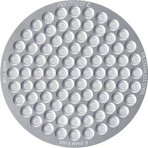 Normcore 53.3mm Puck Screen, 0.8mm Thickness, Lower Shower Screen, Reusable Metal Filter for Breville Sage 54mm Portafilter Basket, 316 Stainless Steel