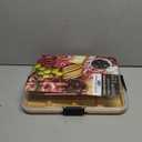 Charcuterie Board with Clear Lid, Travel Portable Cheese Board Charcuterie Boxes Cutting Boards for Kitchen, House Warming Gifts New Home, Gifts for Women (6 Compartments Black)