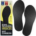 EstCarbon - Kids Carbon Fiber Insoles - Little Kid Size 12, 2 Pieces - Orthotic Shoe Inserts - Tip Toe Walking Correction - Sports Footplate for Soccer Cleats, Sneakers, Shoes