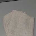 Linen Tablecloth for Square Table 60x60 Inch Light Tan, Farmhouse Style Beige Tablecloth, Water Resistant Burlap Tablecloths for Dining Table Farmhouse Kitchen