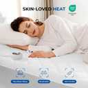 Heated Mattress Pad Queen Size Quilted Zone Heating Electric Bed Warmer Luxury Comfort Heat Mattress Pad Cover Dual Controller10 Heat Setting | 1-12 Hours Auto Shut Off | with 8-21 Inch Deep Pocket