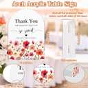 2 x Acrylic Wedding Signs Please Take a Treat Sign for Reception, 6x8" Arch Acrylic Dessert Table Decor, Love Is In Bloom & Baby In Bloom Decorations for Baby Shower Bridal Shower Engagement Party