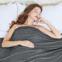 AmyHomie Cooling Blanket,90"x108"King Size,Summer Blankets with Double Sided Cold Effect, Arc-Chill Q-Max>0.5 Cool Fiber, Breathable Lightweight Blankets for Hot Sleepers Night Sweats (Dark Gray Checkered)