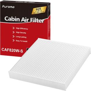 Puroma Cabin Air Filter, Replacement for CF12820, Hyundai 97133-L1000, 97133-N9100, Elantra, Ioniq, Santa Cruz, Santa Fe, Sonata, Tucson, KIA K5, Niro, Sorento, Sportage, GV60