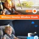 2 x  Nmoiss Car Window Shades for Baby[Ice Crystal Cooling Layer](2 Pack) UV-Blocker Cling Sun Shade 99% UV Protection Fit SUV/Sedan/Minivan | Roll Windows Down, Privacy Safe, 25"L x 18"W
