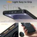 Oterkin for Samsung Galaxy S26 Ultra Case with 360 Spin Magnetic Stand [Fit for MagSafe] [Non-Slip] [15FT-Shockproof] Slim Protective Case for Galaxy S26 Ultra Men/Women, Black