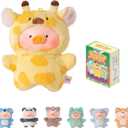 TOYZERO+ Lulu The Piggy Blind Box Figures - Puppet Show Series Plush Keychain Blind Boxes Figurines Finger Puppet Toy Cute Stuffed Animals Mystery Box Collectible Decorations Birthday Gift, Single Box