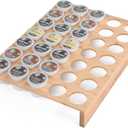 MinBoo BamBoo k cup holder Drawer or Countertop k cup Organizer Coffee Pod Holder Hold 35 Coffee Pod Storage Kcup coffee pods holder for coffee station Office and Kitchen k cup storage