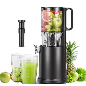 Masticating Juicer, 5.2 in Feed Chute for Whole Fruits &Vegetables,200W Slow Cold Press Juicer, 7-Stage Masticating,Dual Anti-Clog Filters,BPA free