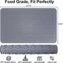 Stove Top Covers for Electric Stove, Thickened Premium Silicone Stove Mat for Glass Top Stove, 28 x 20 Glass Stove Top Cover Protector, Oven Range Top Cover, XL Dish Drying Mat (Grey)