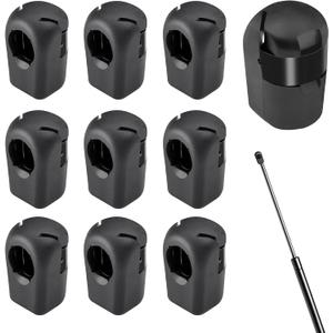 10 Pcs Gas Strut End Fittings for 10mm Ball-Stud, Fits Universal Rear Cover Lid Lift Supports, M6 Female Thread Brass Insert, Tonneau Cover Prop Rod End Fittings RT-60-00008