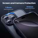 for iPhone 16 Pro Case with HD Screen Protect, [Compatible with MagSafe] [15FT Military Drop Protection] [Camera Protection] Magnetic Case for iPhone 16 Pro, Black