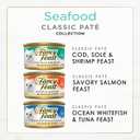 Purina Fancy Feast Seafood Classic Pate Collection Grain Free Wet Cat Food Variety Pack - (Pack of 30) 3 oz. Cans (EXP 03/31/28)