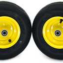 (2) Pneumatic Ribbed Tire Assemblies 13x5.00-6 Fits John Deere AM138762
