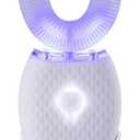 Ultrasonic Toothbrush for Adults Automatic Toothbrush Rechargeable Portable 30'' Automatic Timer Wireless Charging Washable Travel Home Dual-use,White