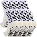 Ultrafun 3/5 Pairs Soccer Socks with Grip Pads Non Slip Football Basketball Sports Socks for Men Women