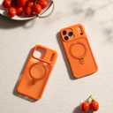 CASEKOO Ultra-Magnetic Stand for iPhone 17 Pro Case [Military Drop Protection] [Compatible with MagSafe] Shockproof Translucent Matte Slim Ring for iPhone 17 Pro Phone Case 6.3", Orange