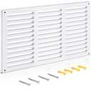 Leinuosen 1 Pcs 26 x 14 Inch Return Air Vent Cover Fit for 24 x 12" Duct Opening Cold Air HVAC Wall Grille PVC for Sidewall and Ceiling Home Bathroom Kitchen Improvement