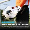 Soccer Goalkeeper Gloves - Soccer Goalie Gloves for Kids Boys Girls Youth & Adult, 4+3MM Super Grip Latex Football Goalie Gloves, Guantes De Portero for Training & Match (6, White)