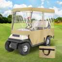 SHANTRA Golf Cart Enclosure, Golf Cart Cover for 2/4 Passengers with 4-Sided Transparent Windows, Portable & Universal Rain Cover with Carrying Bag - Waterproof