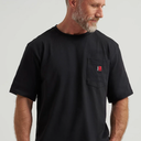 Wrangler Men's Short Sleeve Pocket T-Shirt (X-Large, Black)