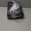 BEQHAUSE 24x36 Inch Kitchen Rug Mat Durable Kitchen Rugs Non-Slip Washable Absorbent Kitchen Mats for Floor Dirt-Resistant Semicircular Kitchen Mat (Black)