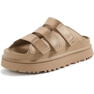 UGG womens Goldenglow Slide (8, Dark Sand)