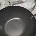 Wok, 13 Inch carbon steel woks & stir-fry pans nonstick, Pre-Seasoned 5.8QT Flat Bottom Chinese Wok Paella Pan with lid, Carbon Steel Cookware, Compatible with All Cooktops