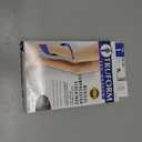 Truform 20-30 mmHg Compression Stockings for Men and Women, Thigh High Length, Dot Top, Closed Toe, Beige, Small