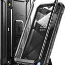 SURITCH for Samsung Galaxy S10 Plus Case, [Built-in Screen Protector] 360° Full Protection Military Grade Shockproof Rugged Bumper Thick Protective Phone Cover for Samsung S10 Plus 6.4 Inch - Black