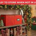 Christmas Ornament Storage Container with Dividers - Box Stores Up to 54 Ornaments, Zippered, Convenient, Adjustable, Large Organizer Bin to Protect Holiday Dcor, Fits Most Standard Size, Red