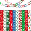 Morcheiong 600Pcs Paper Chains Merry Christmas Craft Paper Strips for Classroom Home Party Decoration Supplies