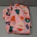 Christmas Crib Sheet, Fitted Crib Sheet with Christmas Tree, Elk, Santa Claus, Measuring 52'' x 28'' to fit Standard Crib & Toddler Mattresses, Pink