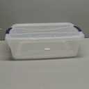 Rubbermaid Cleverstore 17 Qt Clear Storage Bins with Lids, 6-Pack, Stackable, BPA-Free, Made in USA